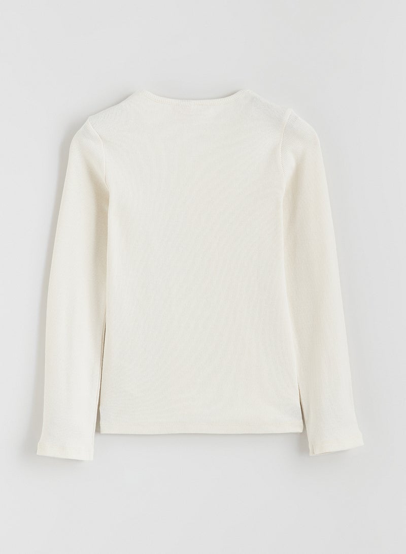 ال سي وايكيكي تيشيرت بناتي مطبوع باربي برقبة دائرية - Image 3